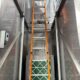 Interior view of the UltraClean HEPA Cart, showing the ladder and filtration system